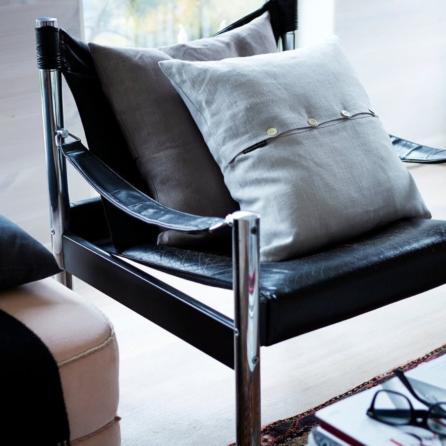 Lovely Linen CLASSIC Kuddfodral 50X50, Mörkgrå - Azalea Home