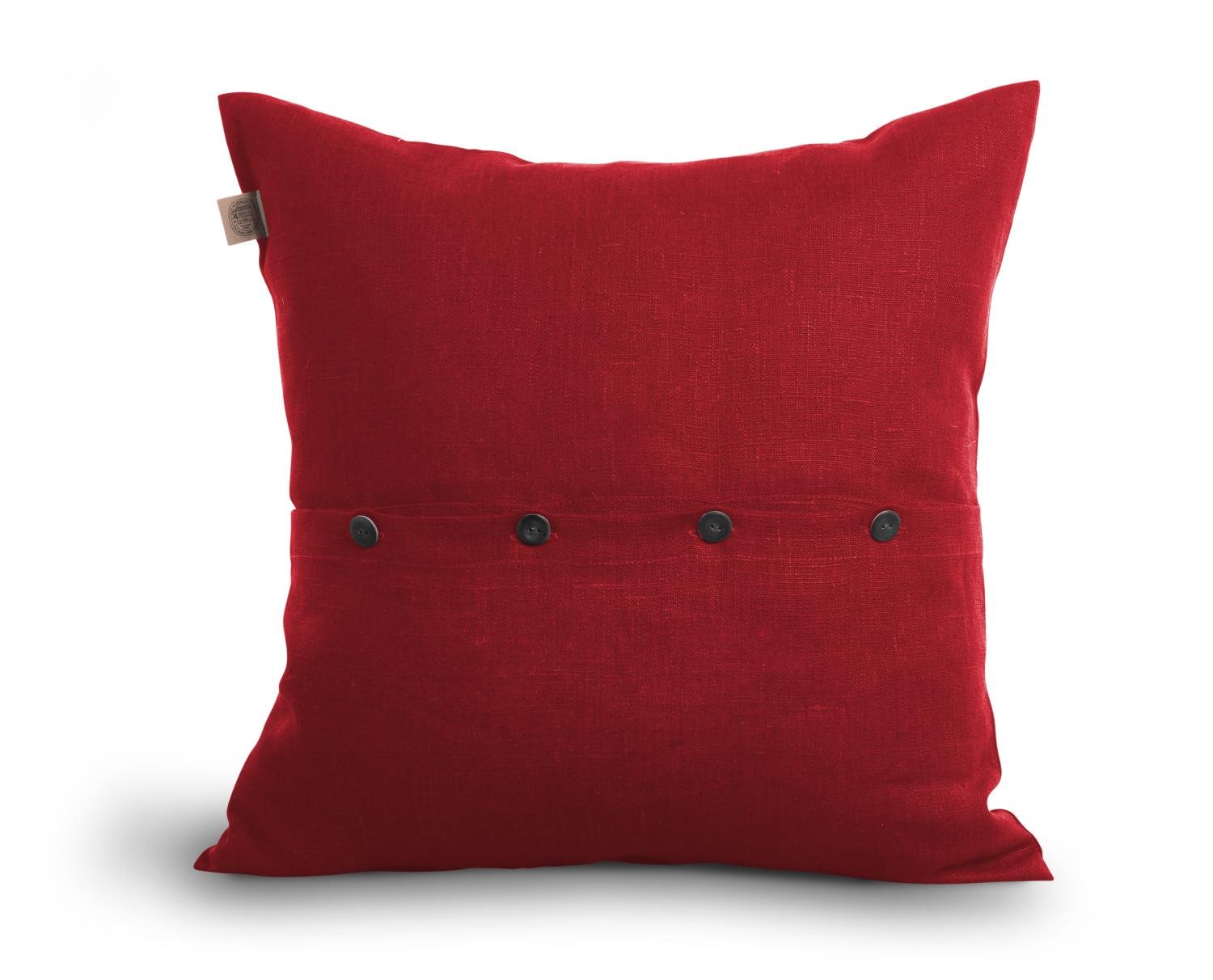 Lovely Linen CLASSIC Kuddfodral 50X50, Röd - Azalea Home
