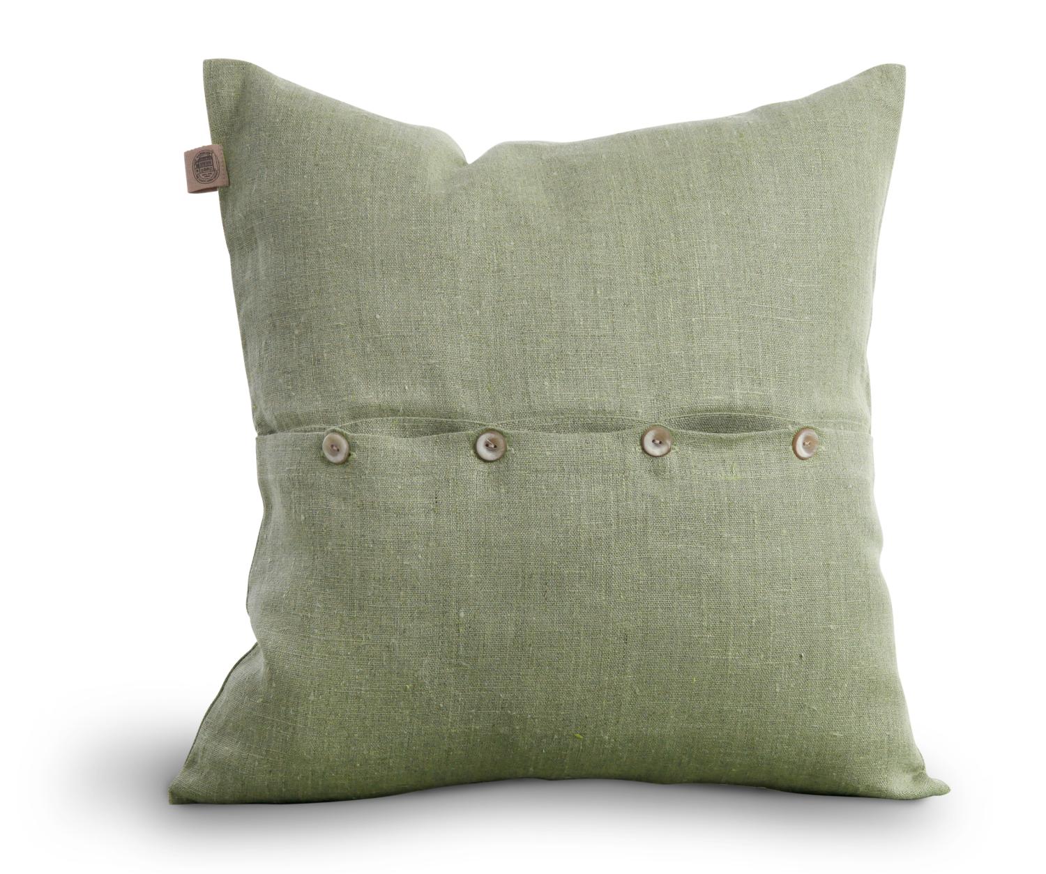 Lovely Linen CLASSIC Kuddfodral 50X50, Salviagrön - Azalea Home