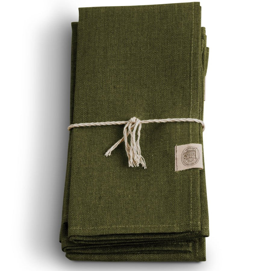 Lovely Linen CLASSIC Servetter 44X44, Olivgrön - Azalea Home