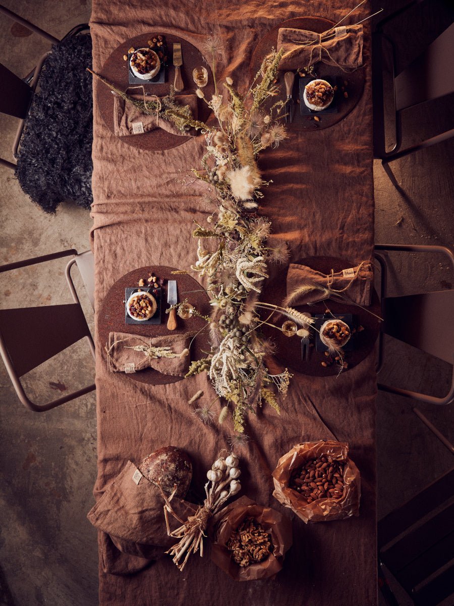 Lovely Linen LOVELY Duk 100X100, Brun - Azalea Home