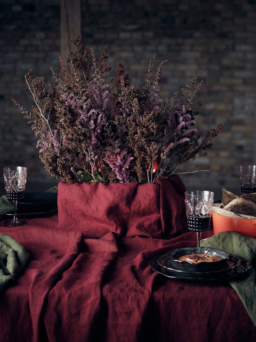 Lovely Linen LOVELY Duk 100X100, Cabernet - Azalea Home