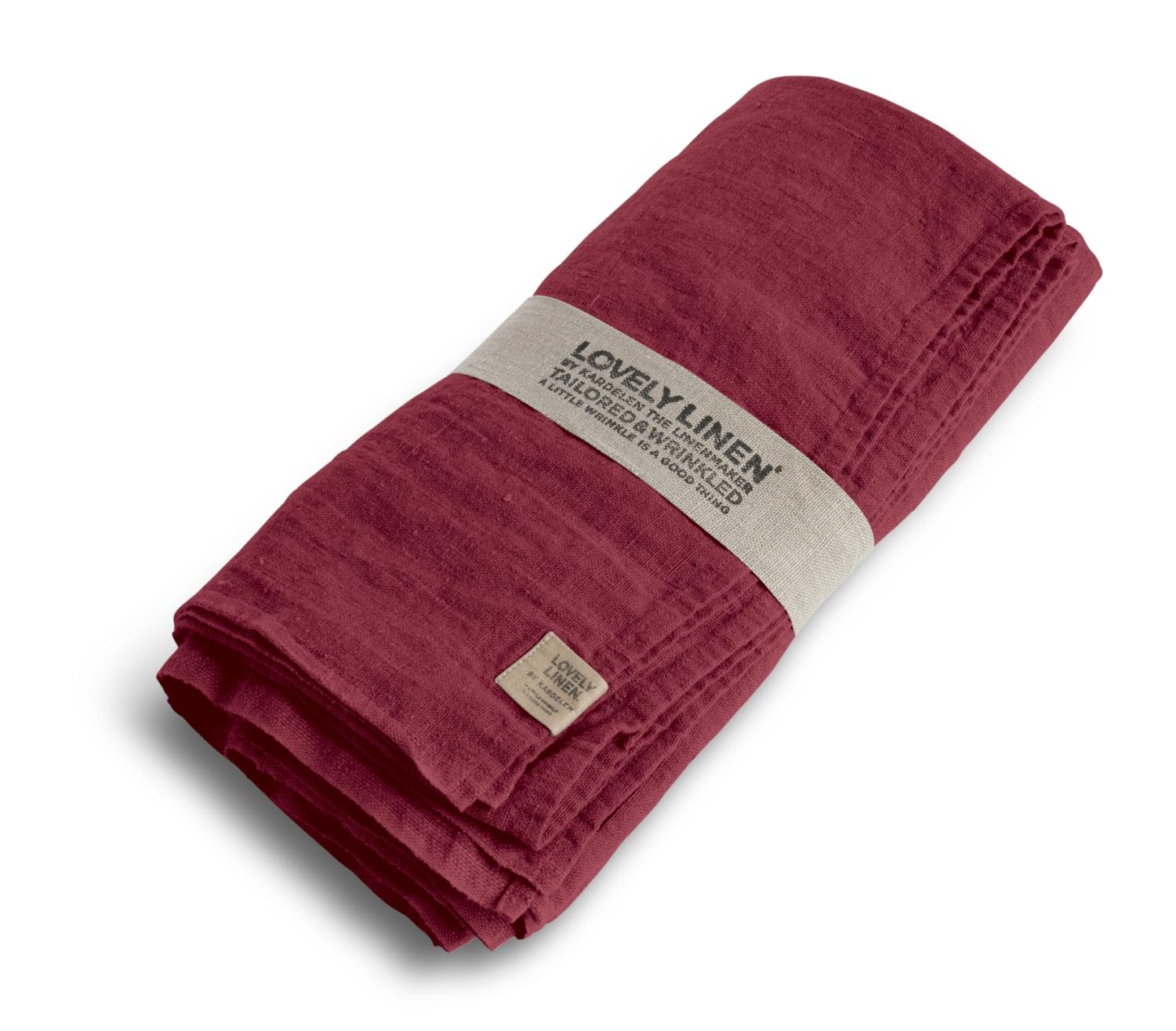 Lovely Linen LOVELY Duk 100X100, Cabernet - Azalea Home