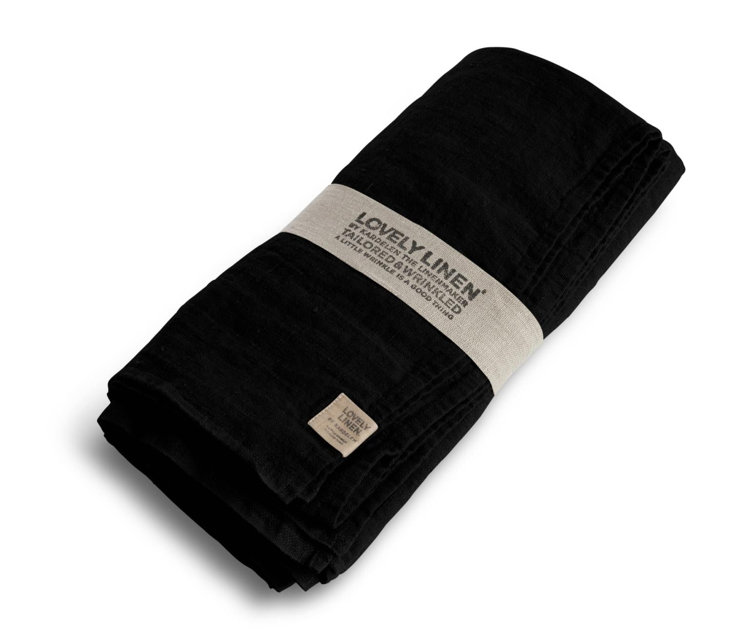 Lovely Linen LOVELY Duk 145X250, Svart - Azalea Home