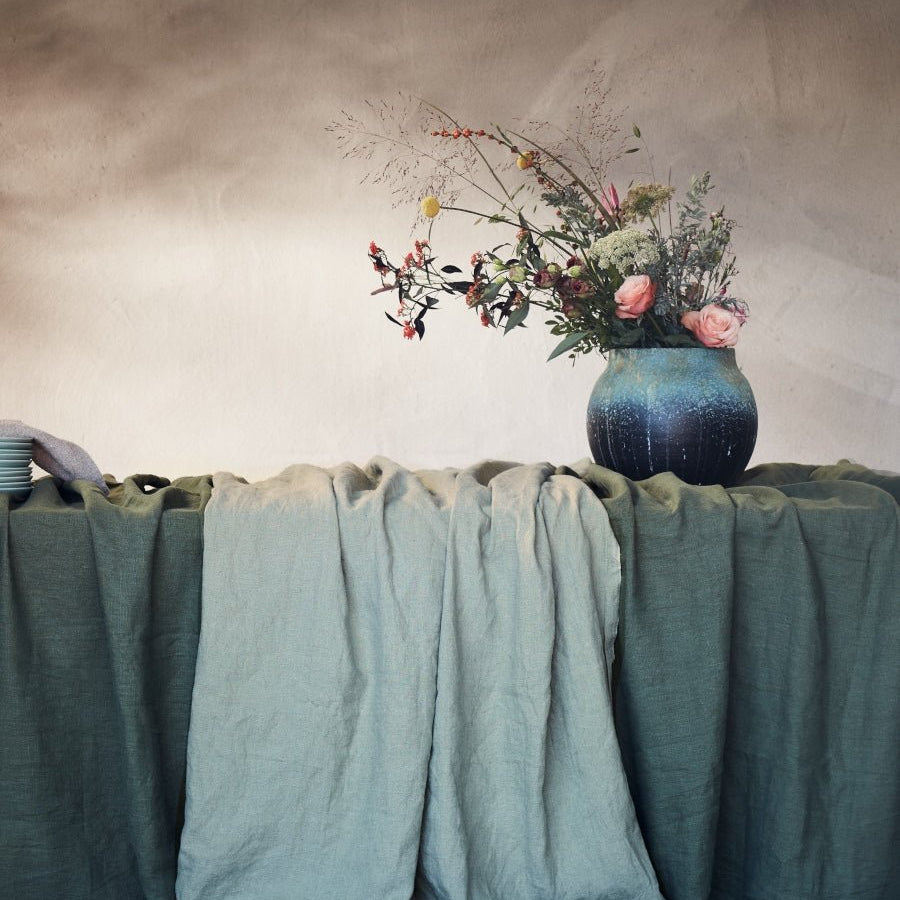 Lovely Linen LOVELY Duk 145X300, Avokado - Azalea Home