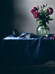 Lovely Linen LOVELY Duk 145X300, Mörkblå - Azalea Home