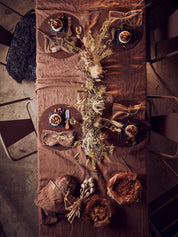 Lovely Linen LOVELY Duk 145X380, Brun - Azalea Home