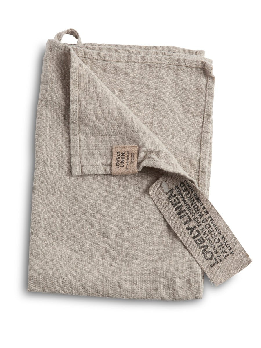 Lovely Linen LOVELY Gästhandduk 35X50, Beige - Azalea Home