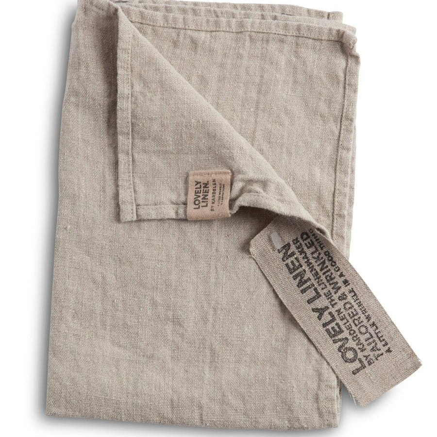 Lovely Linen LOVELY Gästhandduk 35X50, Beige - Azalea Home