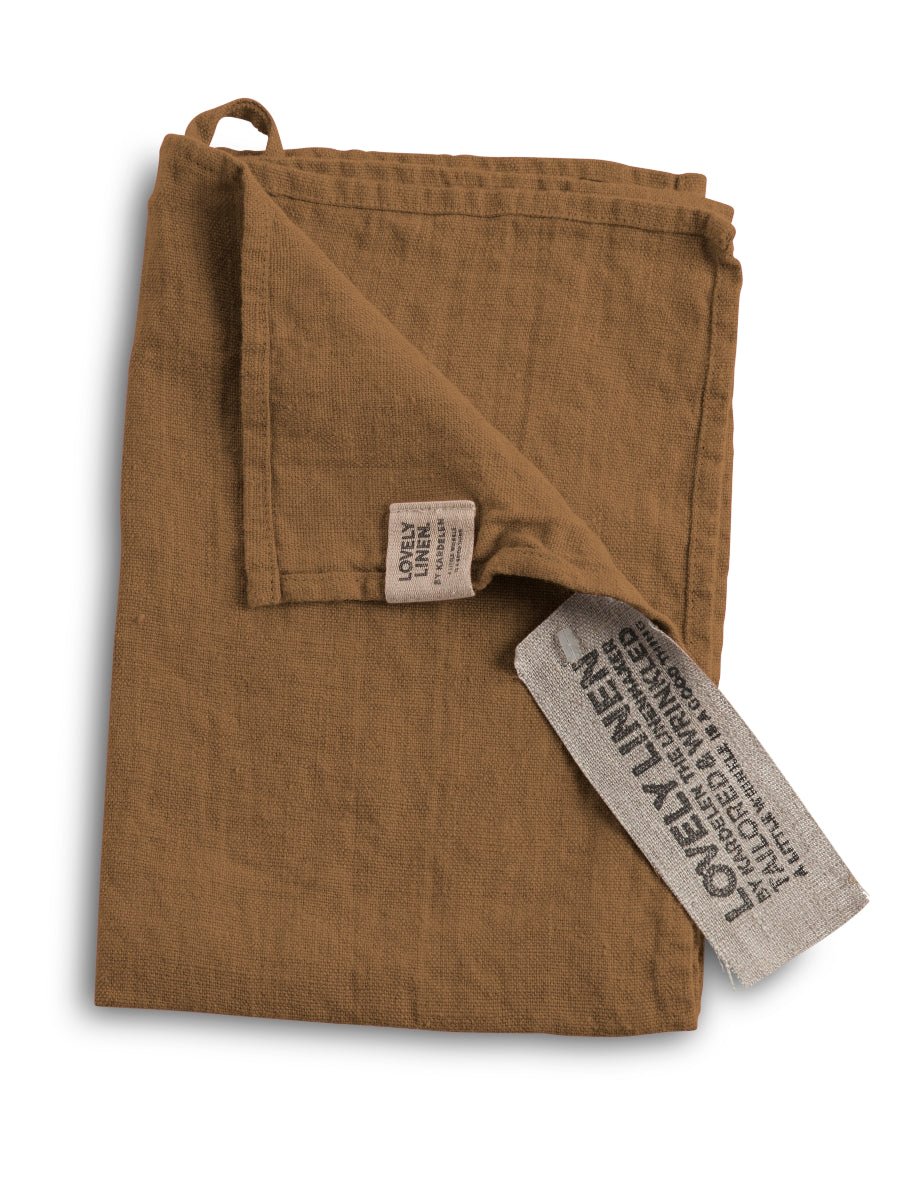 Lovely Linen LOVELY Gästhandduk 35X50, Brun - Azalea Home