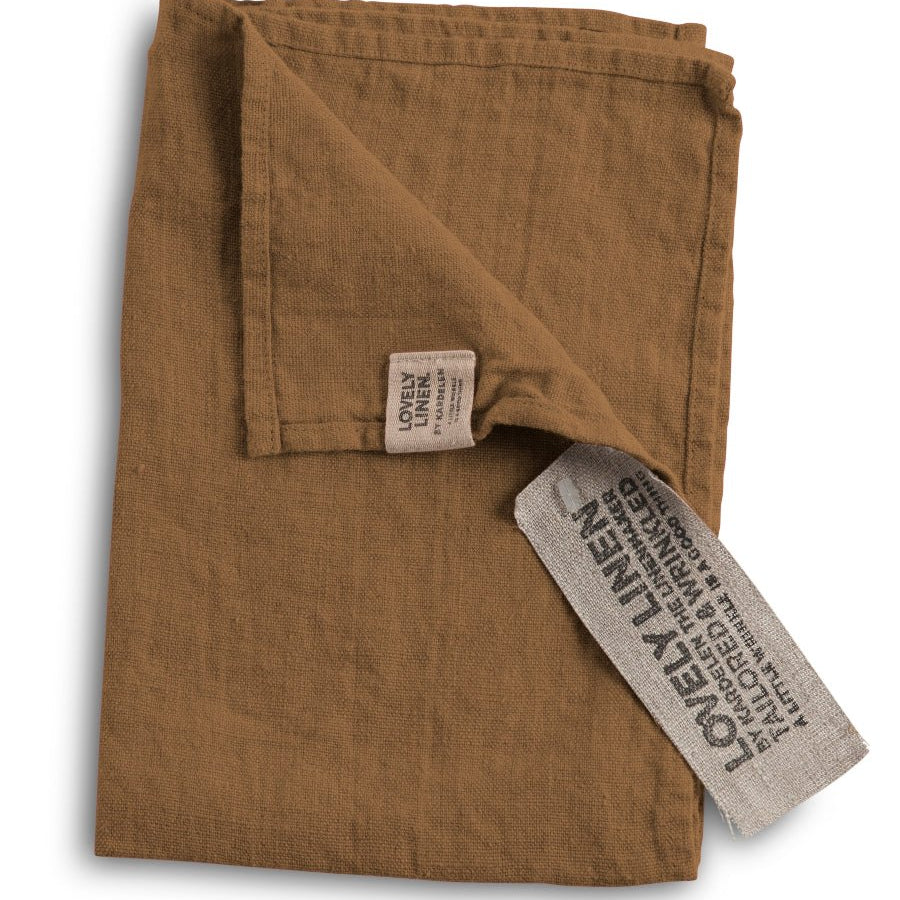 Lovely Linen LOVELY Gästhandduk 35X50, Brun - Azalea Home