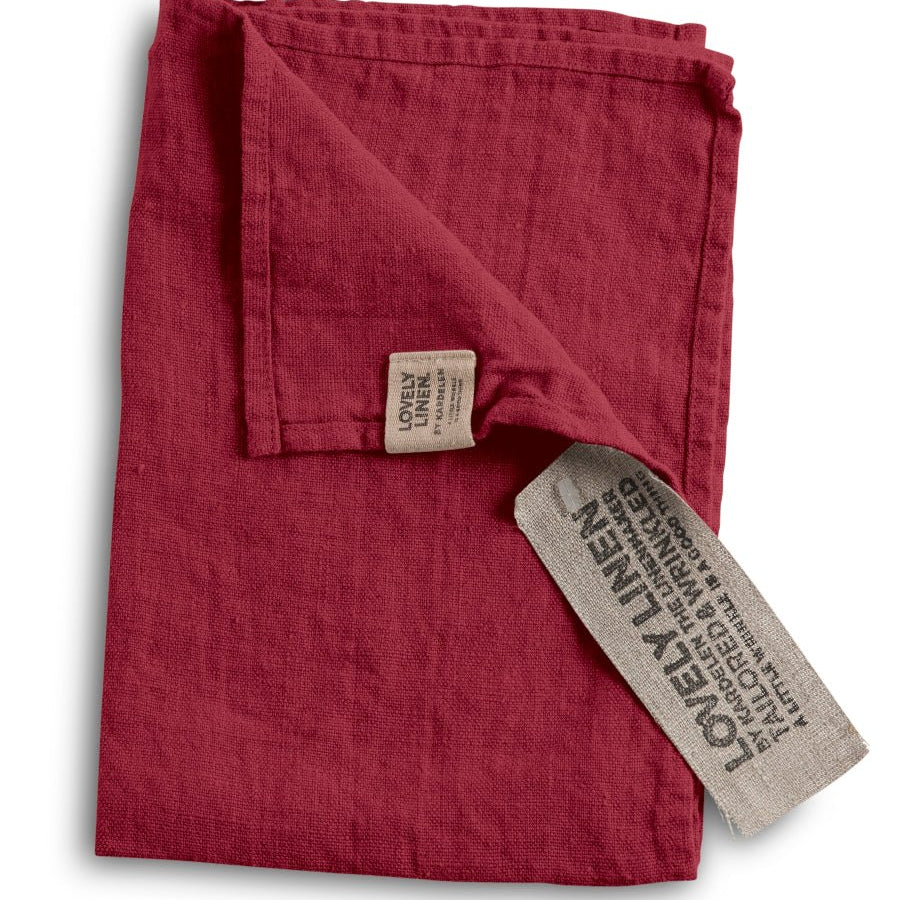Lovely Linen LOVELY Gästhandduk 35X50, Cabernet - Azalea Home