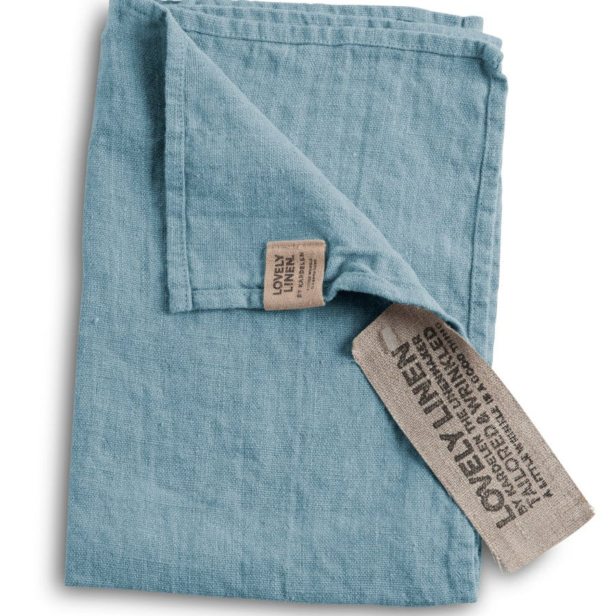 Lovely Linen LOVELY Gästhandduk 35X50, Dusty blue - Azalea Home