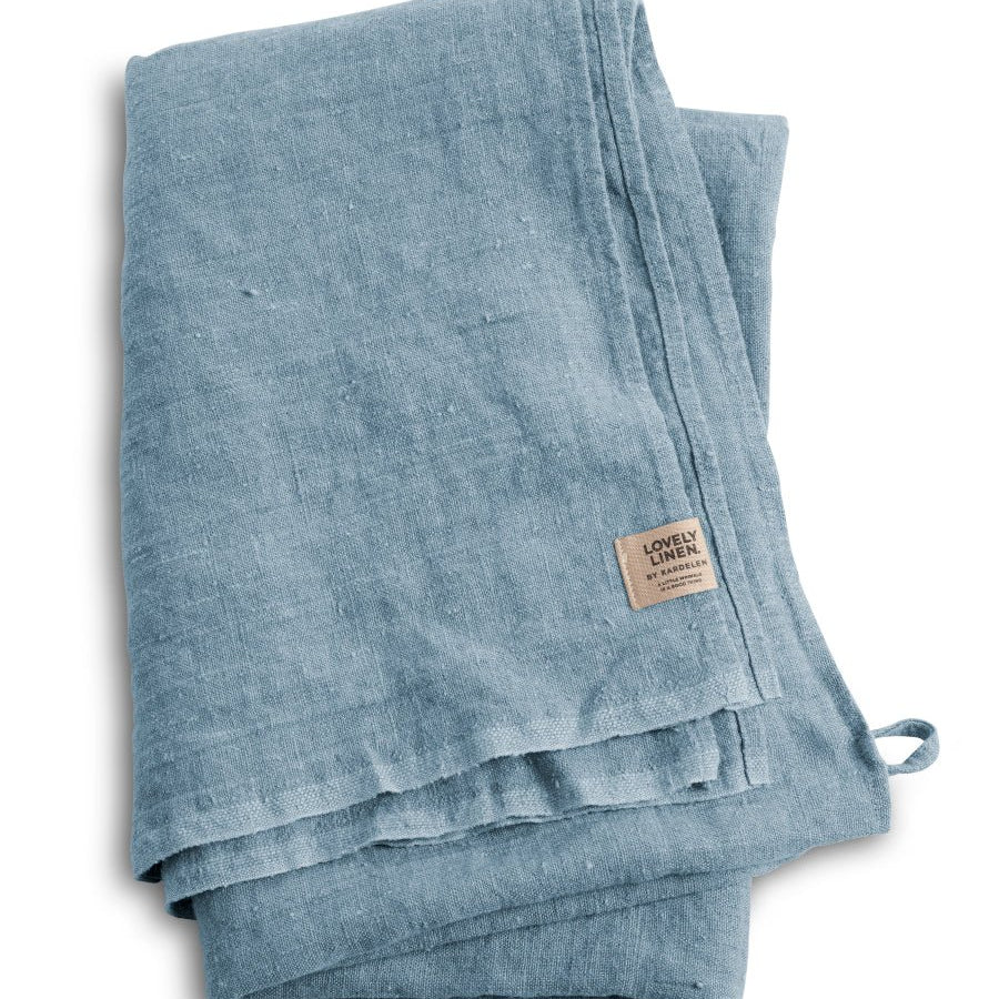 Lovely Linen LOVELY Hamam Handduk 90X145, Dusty blue - Azalea Home