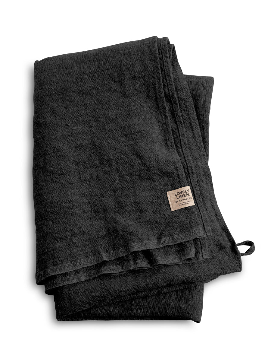 Lovely Linen LOVELY Hamam Handduk 90X145, Mörkgrå - Azalea Home