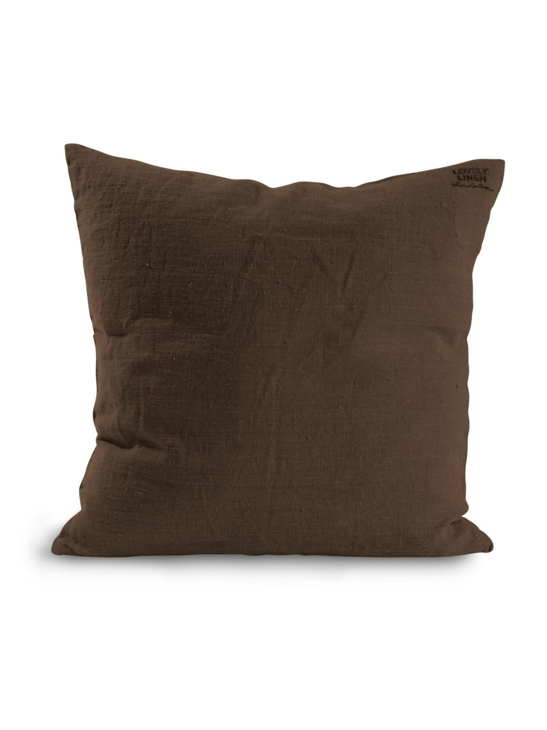 Lovely Linen LOVELY Kuddfodral 40X70, Chocolate - Azalea Home