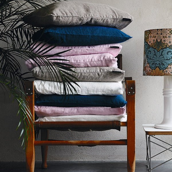 Lovely Linen LOVELY Kuddfodral 40X70, Mörkblå - Azalea Home
