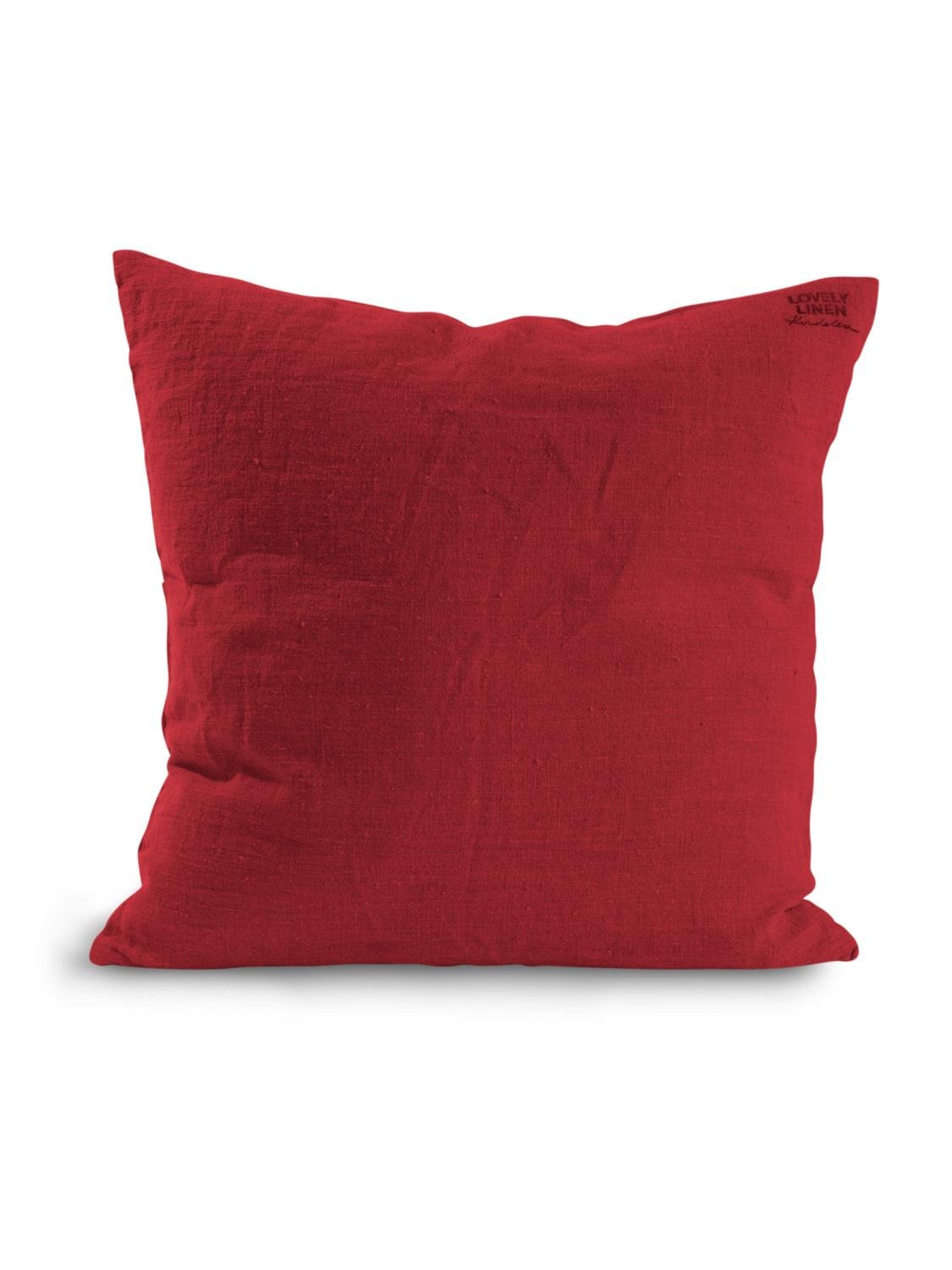 Lovely Linen LOVELY Kuddfodral 40X70, Röd - Azalea Home