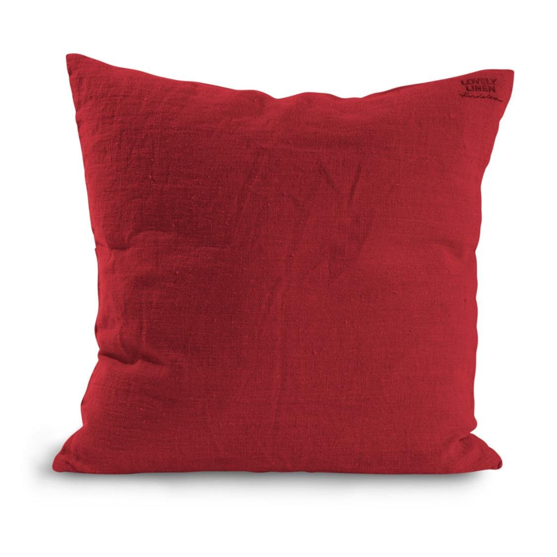 Lovely Linen LOVELY Kuddfodral 50X50, Röd - Azalea Home