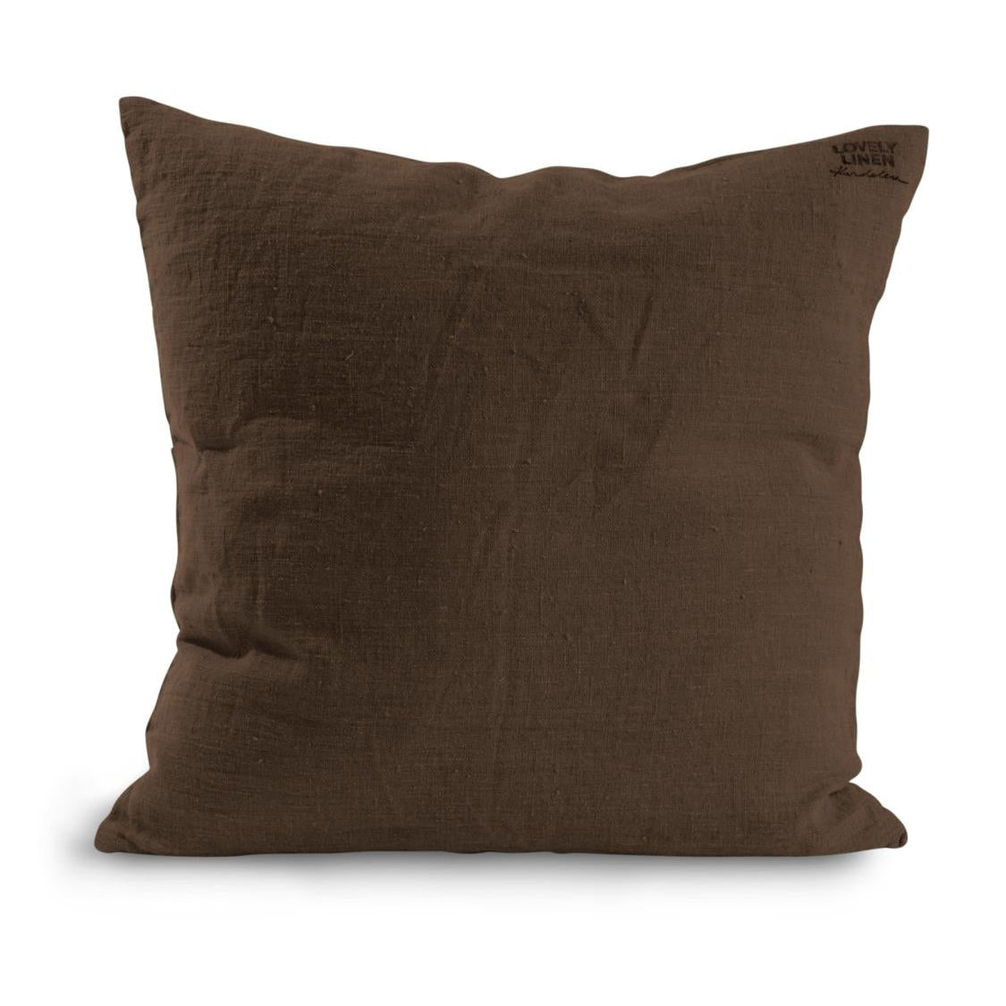 Lovely Linen LOVELY Kuddfodral 60X60, Chocolate - Azalea Home