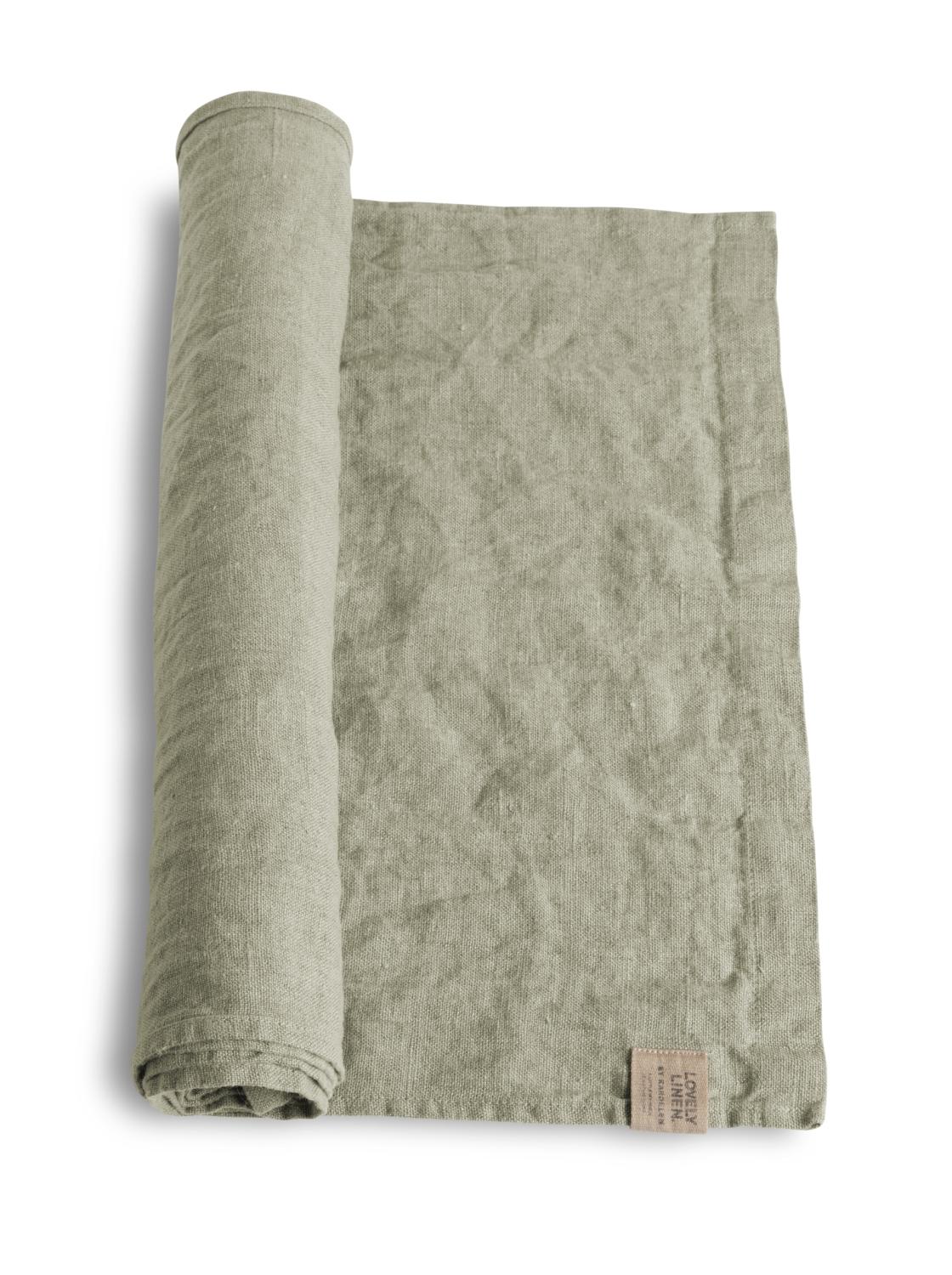 Lovely Linen LOVELY Löpare 47X150, Avokado - Azalea Home