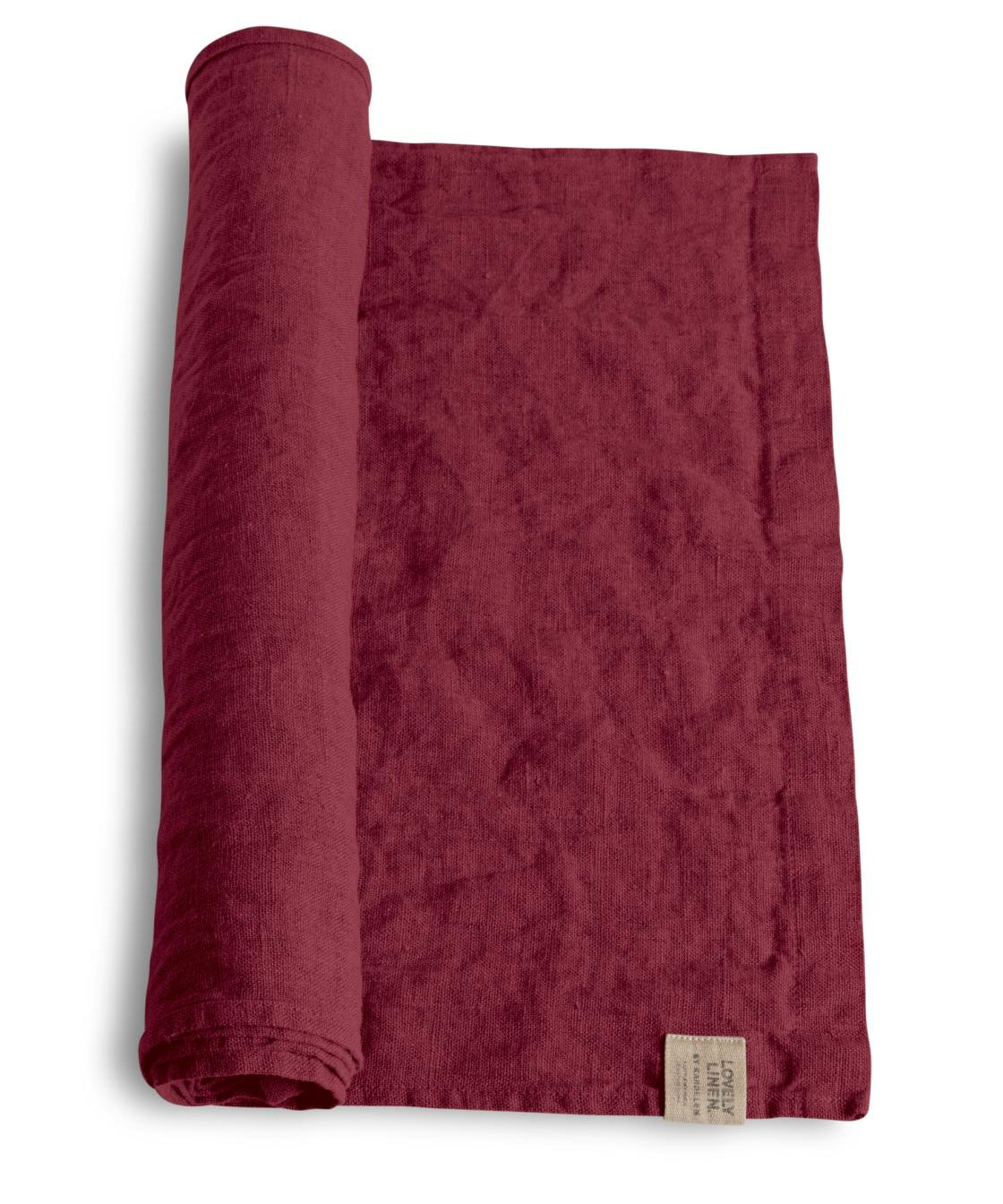 Lovely Linen LOVELY Löpare 47X150, Cabernet - Azalea Home