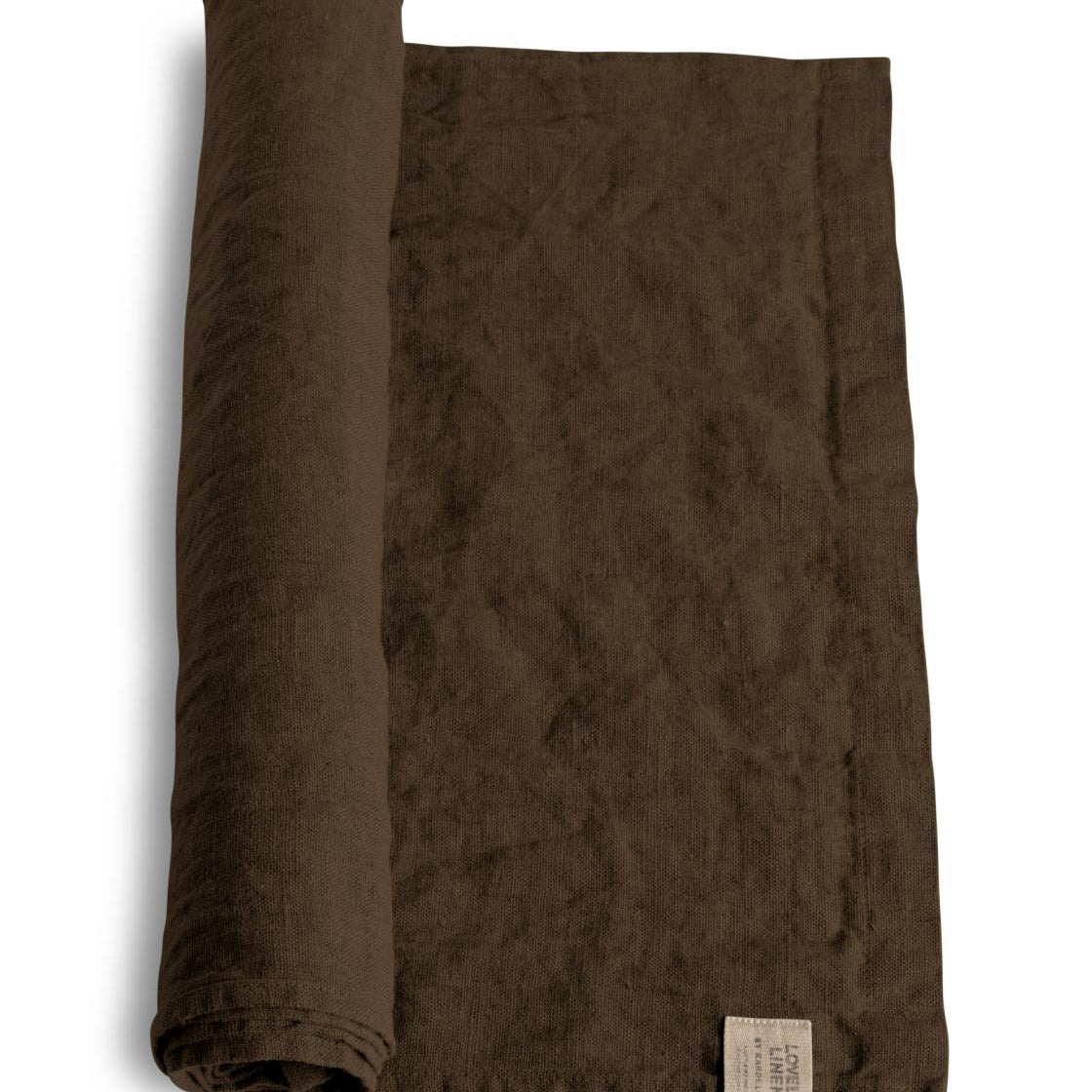 Lovely Linen LOVELY Löpare 47X150, Chocolate - Azalea Home