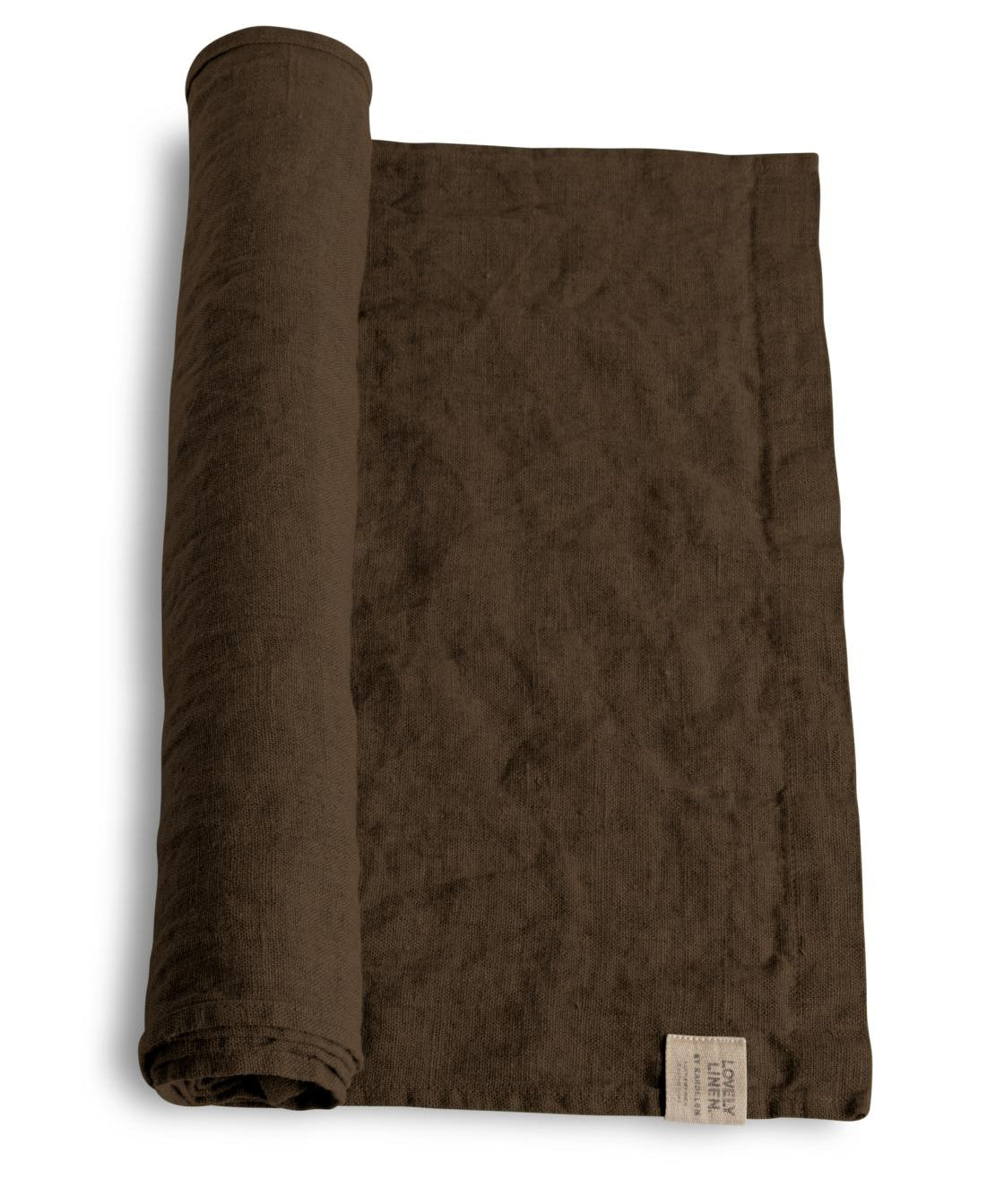 Lovely Linen LOVELY Löpare 47X150, Chocolate - Azalea Home
