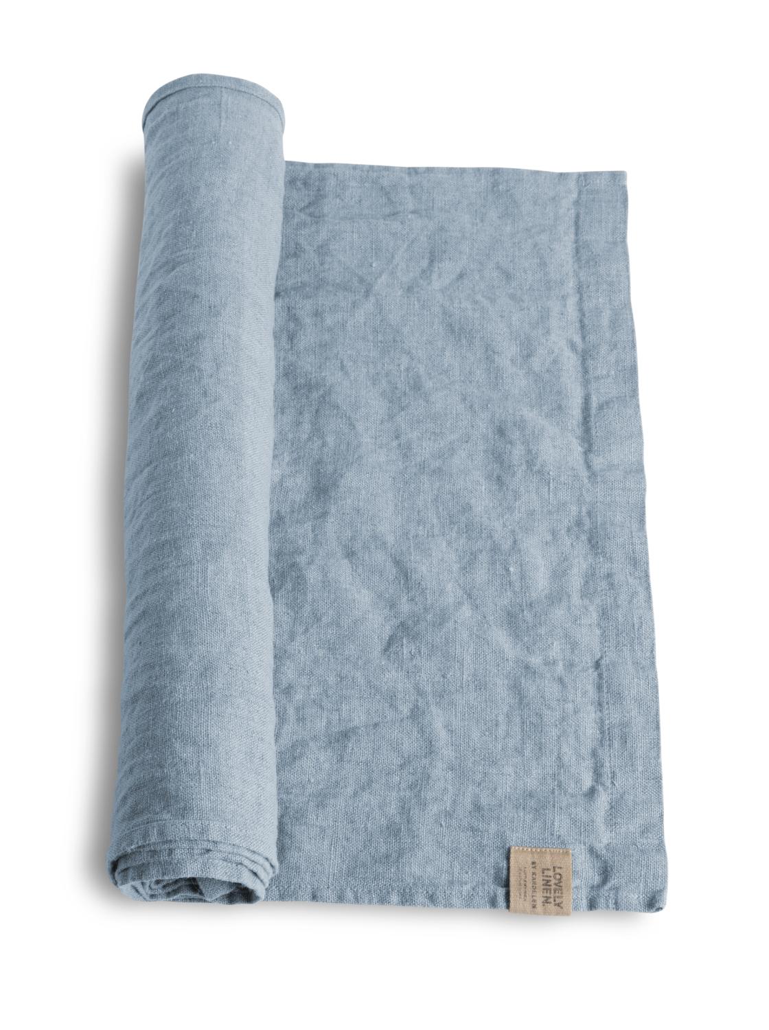 Lovely Linen LOVELY Löpare 47X150, Dusty blue - Azalea Home