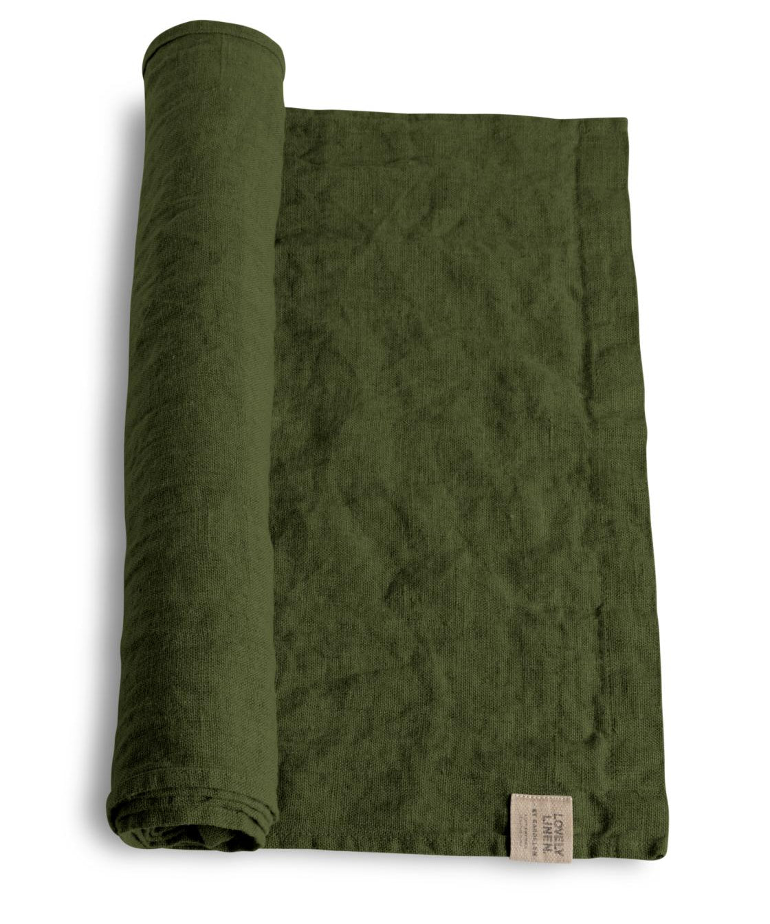 Lovely Linen LOVELY Löpare 47X150, Grön - Azalea Home
