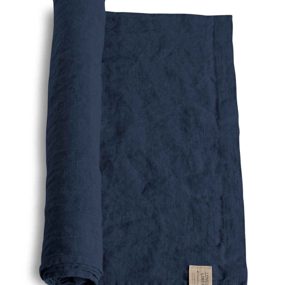 Lovely Linen LOVELY Löpare 47X150, Mörkblå - Azalea Home