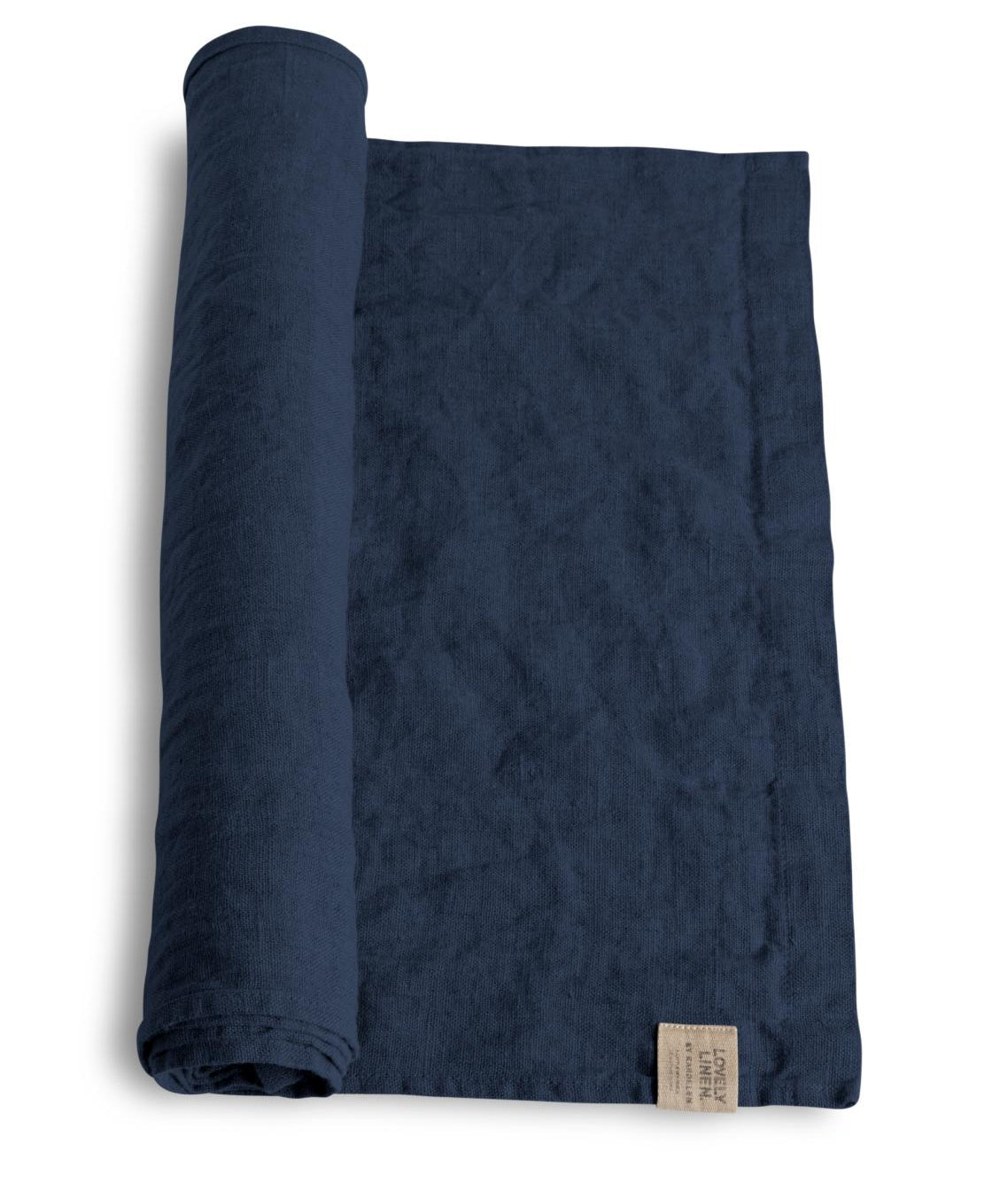Lovely Linen LOVELY Löpare 47X150, Mörkblå - Azalea Home