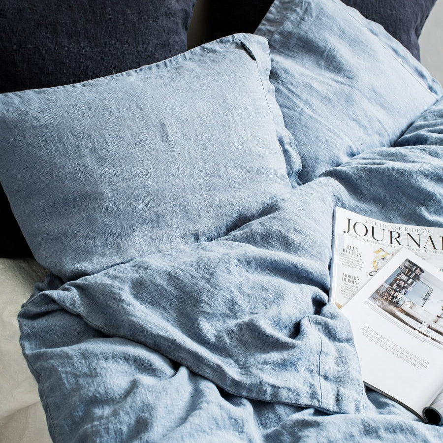 Lovely Linen LOVELY Örngott 80X80, Dusty blue - Azalea Home