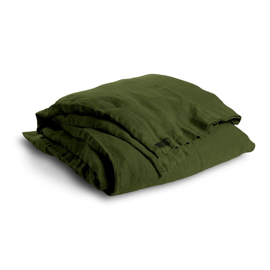 Lovely Linen LOVELY Påslakan 140X220, Grön - Azalea Home