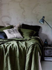 Lovely Linen LOVELY Påslakan 160X210, Grön - Azalea Home
