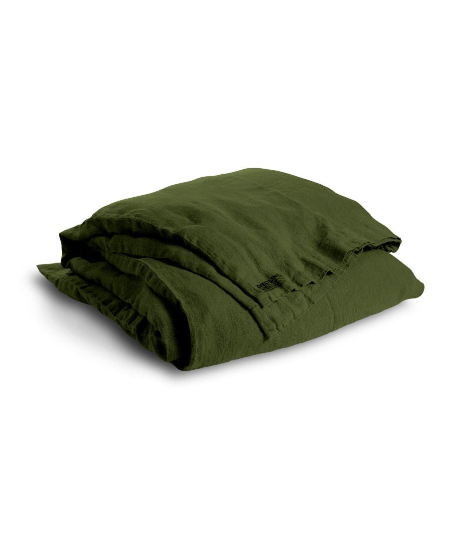 Lovely Linen LOVELY Påslakan 160X210, Grön - Azalea Home