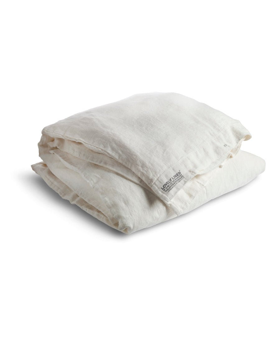 Lovely Linen LOVELY Påslakan 160X210, Off - White - Azalea Home