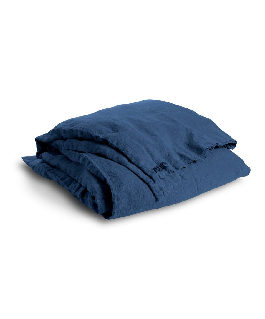 Lovely Linen LOVELY Påslakan Dubbel 240X220, Denimblå - Azalea Home