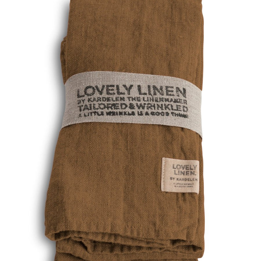 Lovely Linen LOVELY Servetter 45X45, Brun - Azalea Home