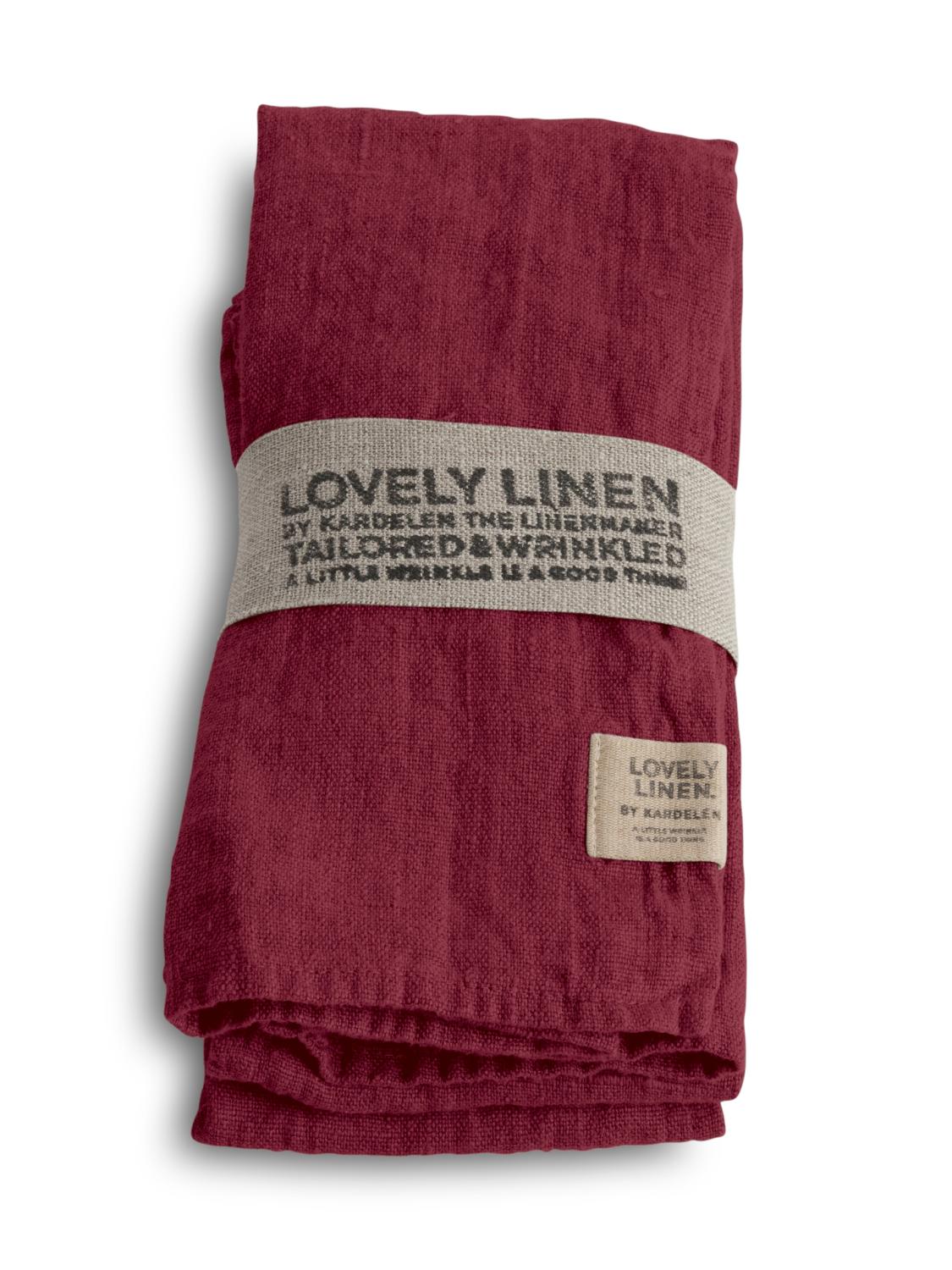 Lovely Linen LOVELY Servetter 45X45, Cabernet - Azalea Home