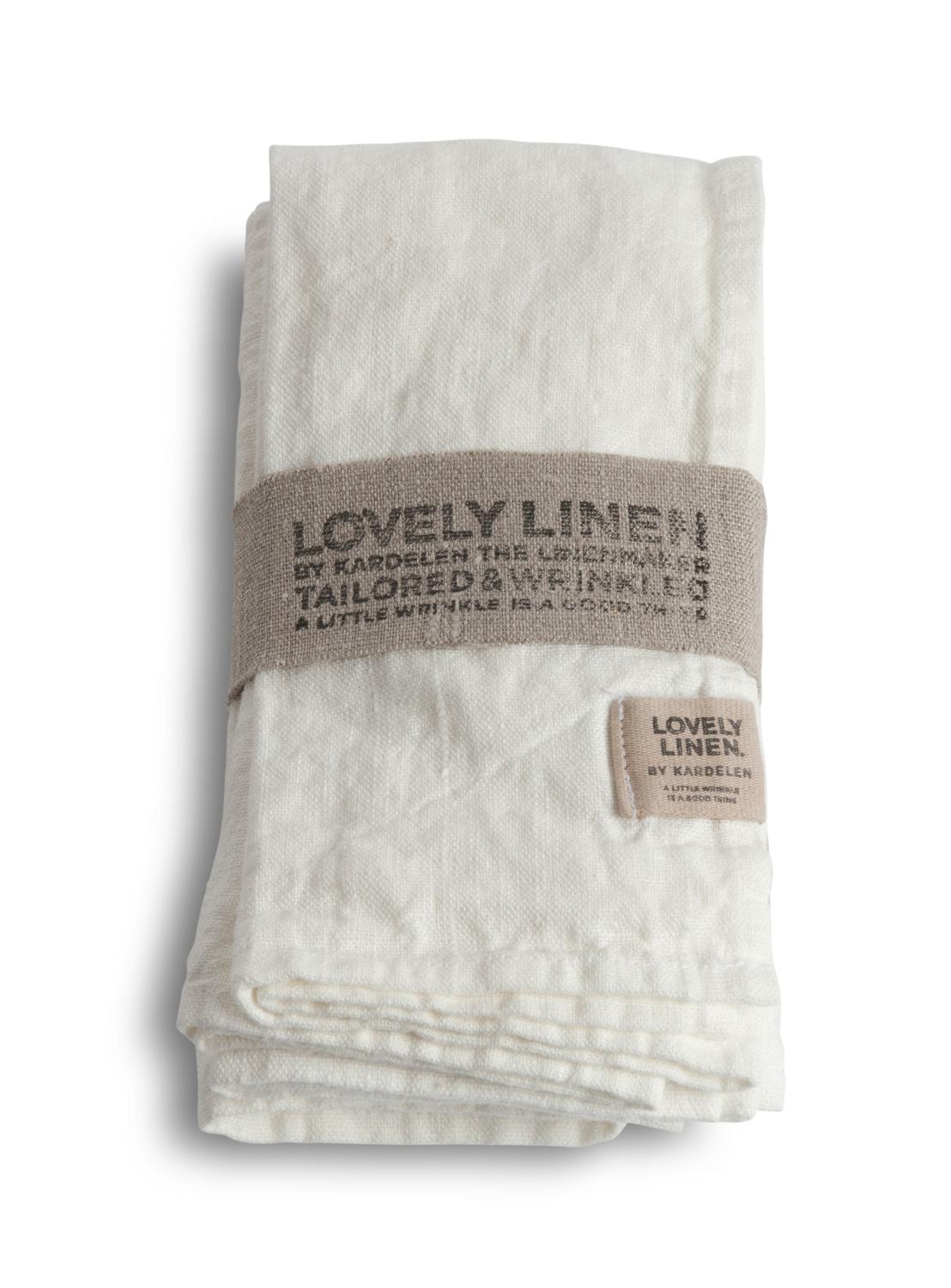 Lovely Linen LOVELY Servetter 45X45, Off - white - Azalea Home