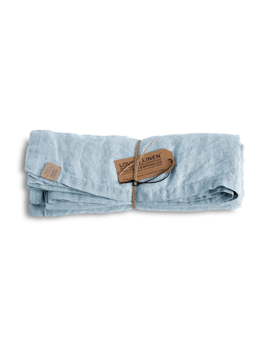 Lovely Linen MISTY Duk 145X380, Sky - Azalea Home