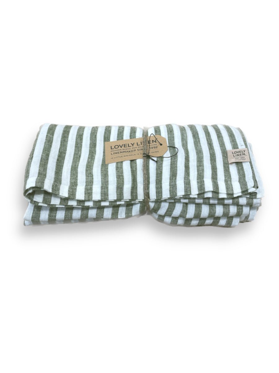 Lovely Linen MISTY Duk Edge 145X300, Grön - Azalea Home