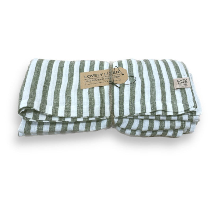 Lovely Linen MISTY Duk Edge 145X380, Grön - Azalea Home