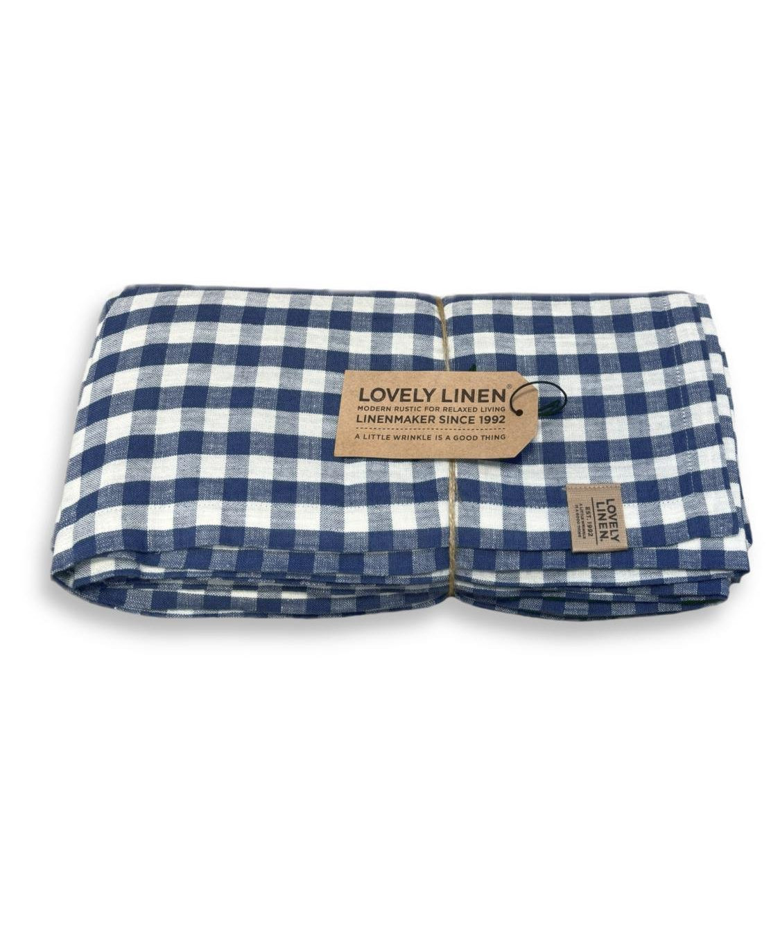 Lovely Linen MISTY Duk Square 145X380, Denimblå - Azalea Home