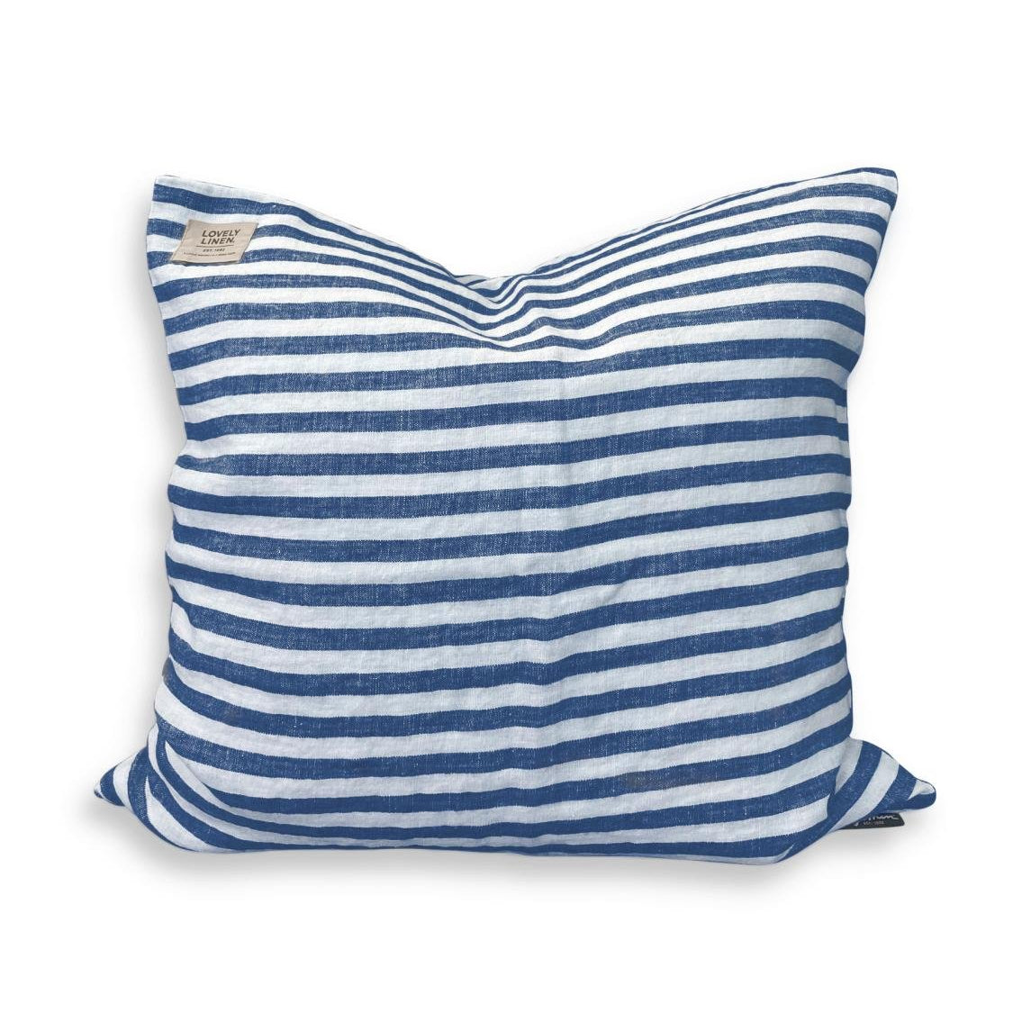 Lovely Linen MISTY Kuddfodral Edge 50X50, Denimblå - Azalea Home