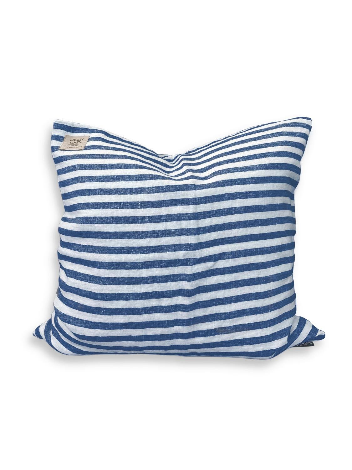 Lovely Linen MISTY Kuddfodral Edge 50X50, Denimblå - Azalea Home
