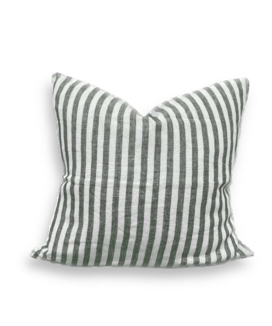 Lovely Linen MISTY Kuddfodral Edge 50X50, Grön - Azalea Home