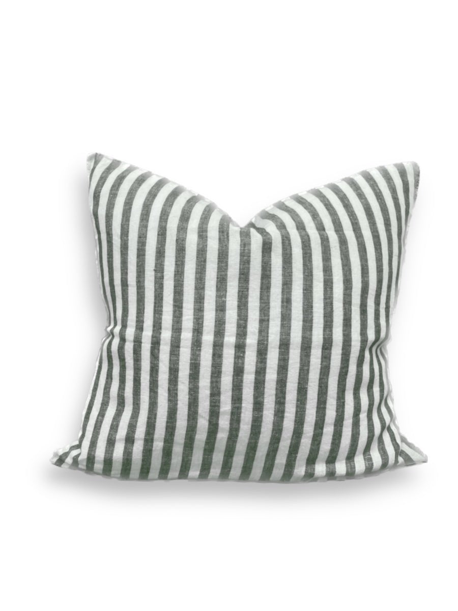 Lovely Linen MISTY Kuddfodral Edge 50X50, Grön - Azalea Home