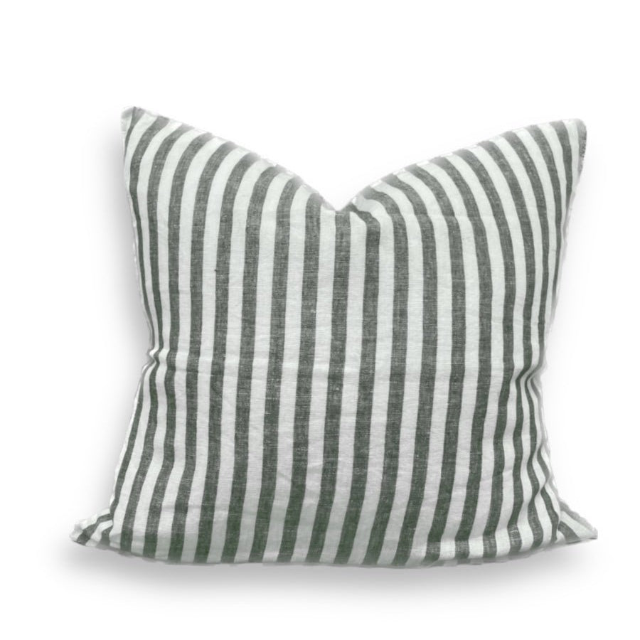 Lovely Linen MISTY Kuddfodral Edge 50X50, Grön - Azalea Home